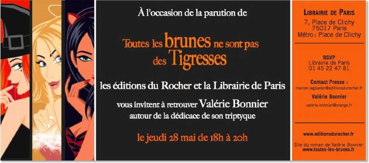 invitation à signature à la Librairie de Paris